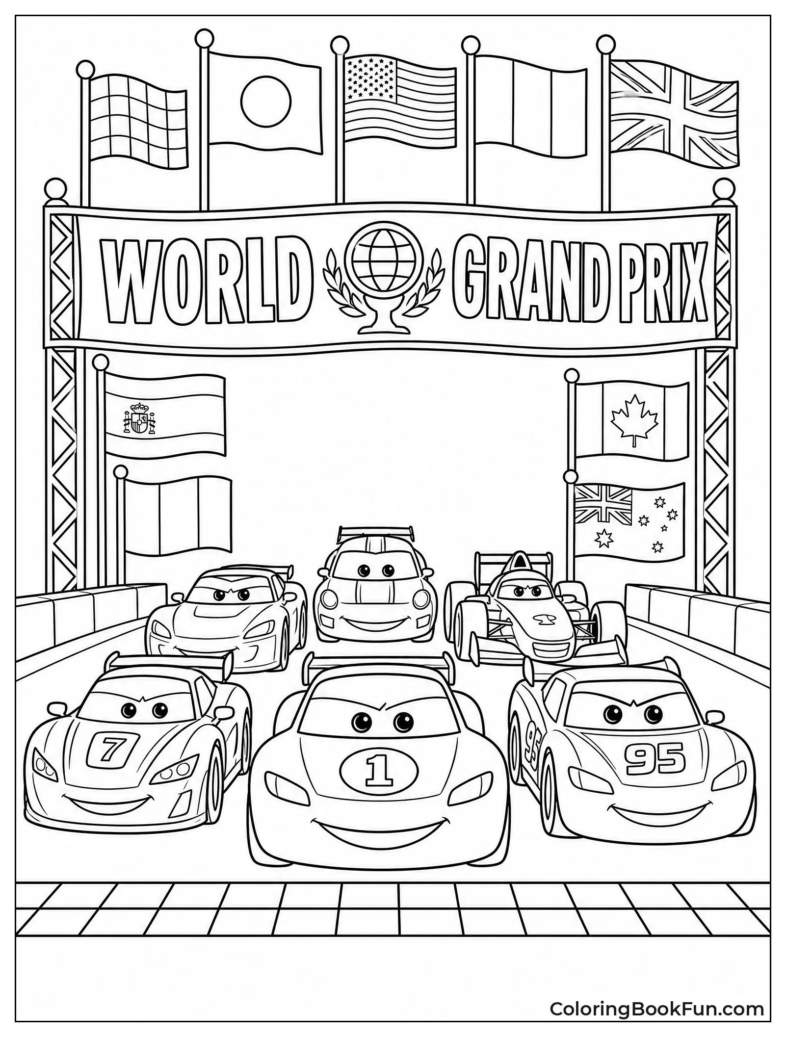 Racers Line Up for Grand Prix