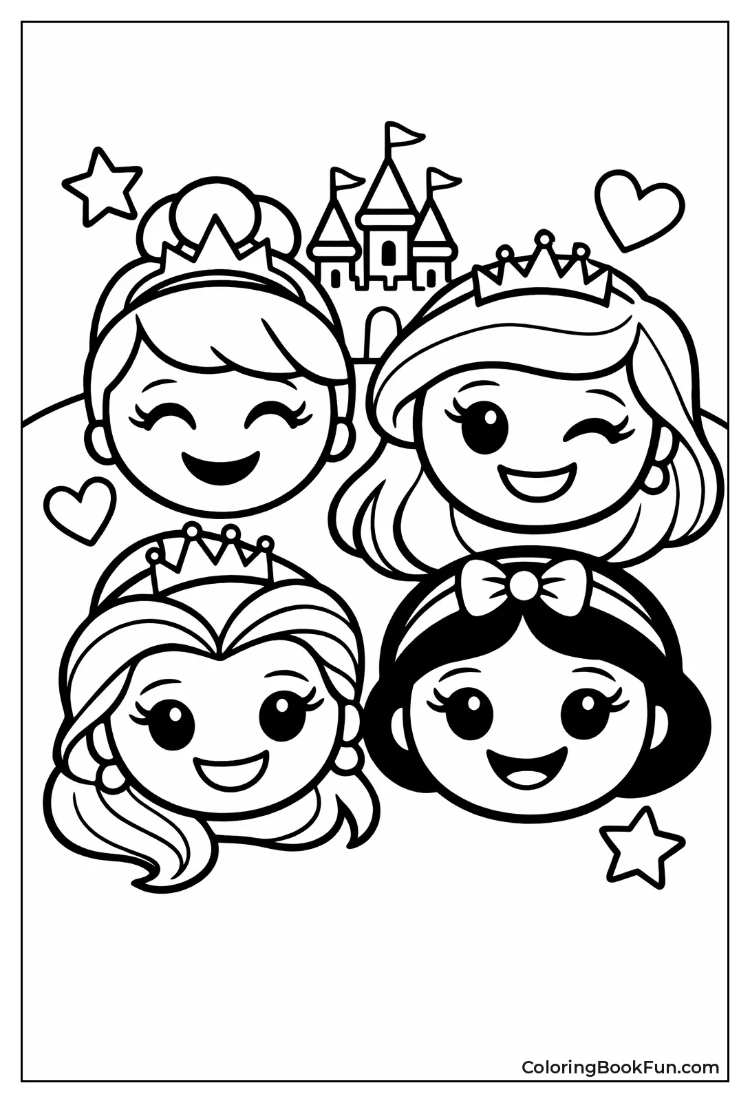 Princess Emojis with Crowns