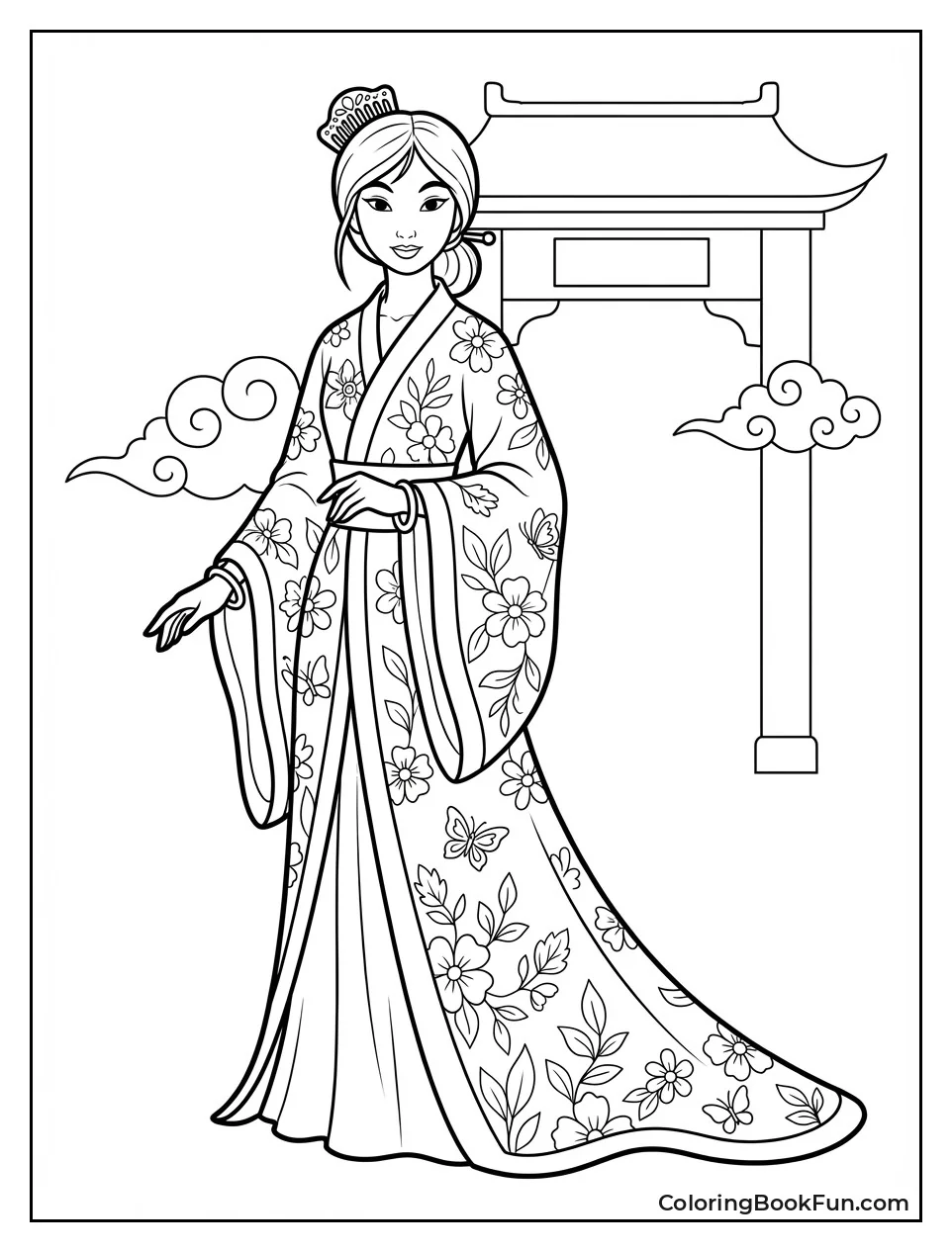 Princess Mulan in Gown