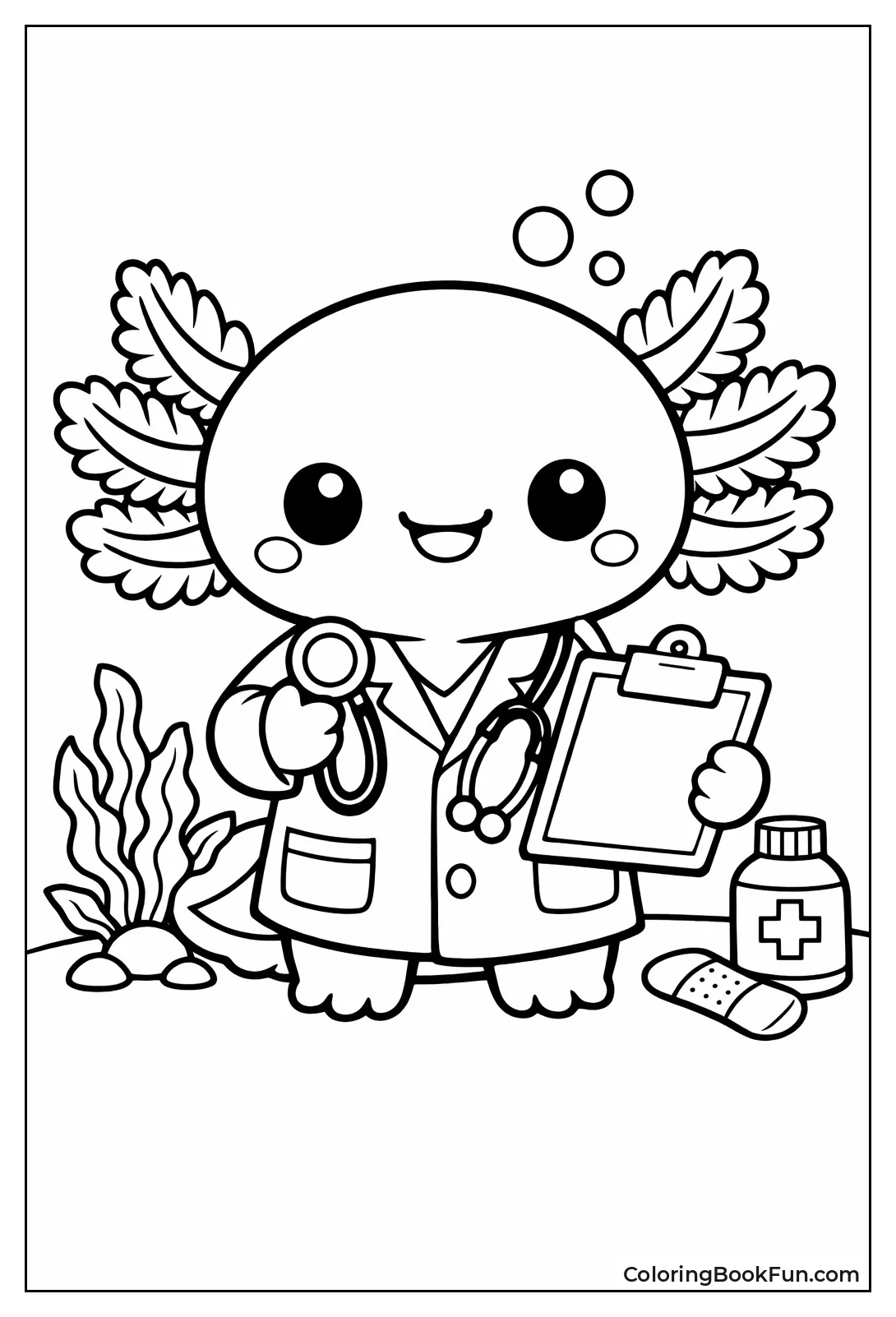 Doctor Axolotl Checks Patient