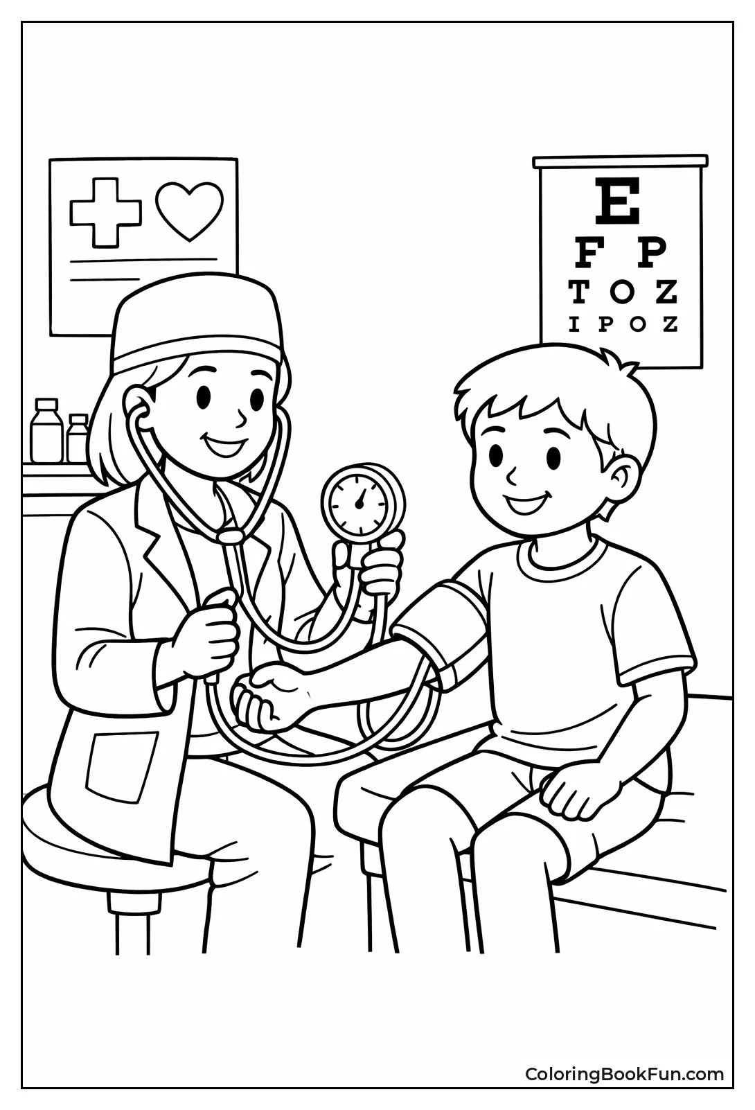 Doctor Measuring Blood Pressure