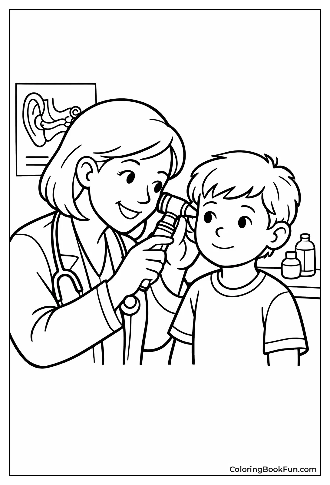 Doctor Checking Child's Ear