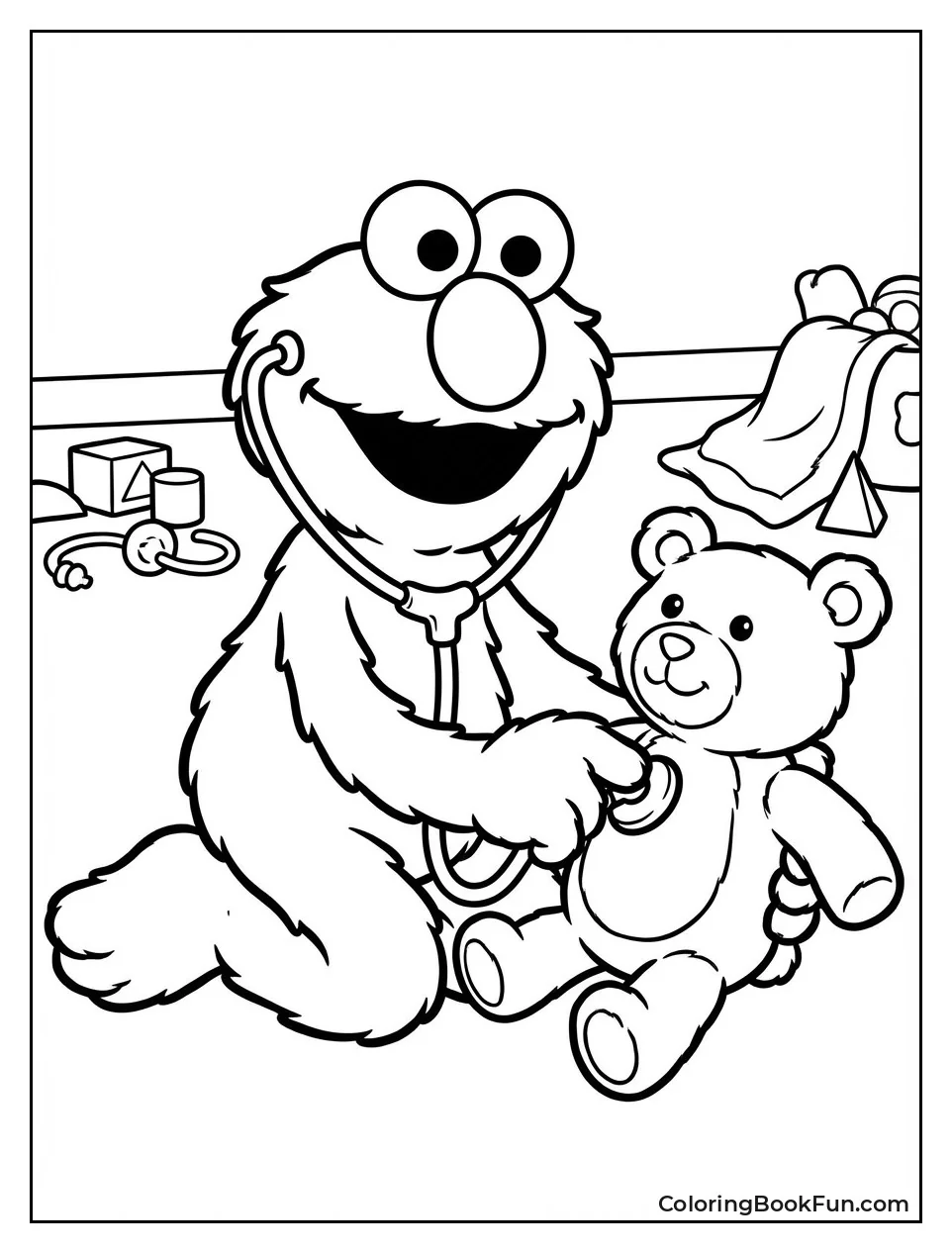 Doctor Elmo Checks Teddy