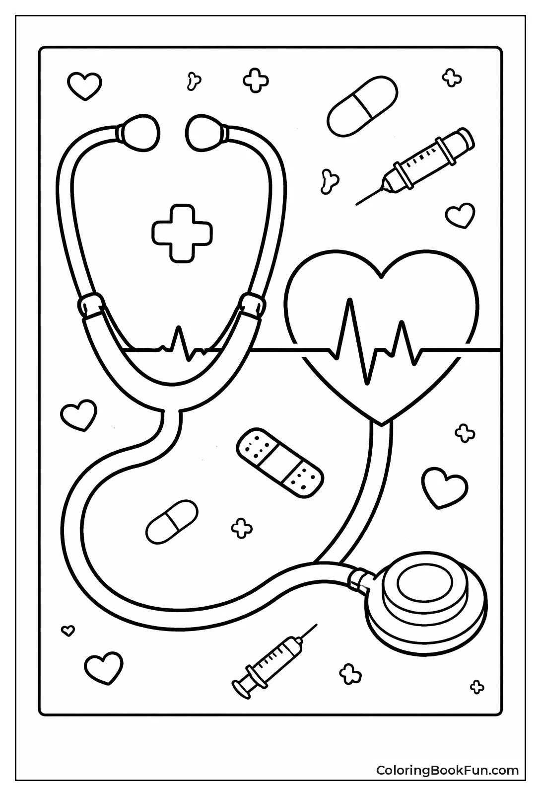 Giant Stethoscope Heartbeat