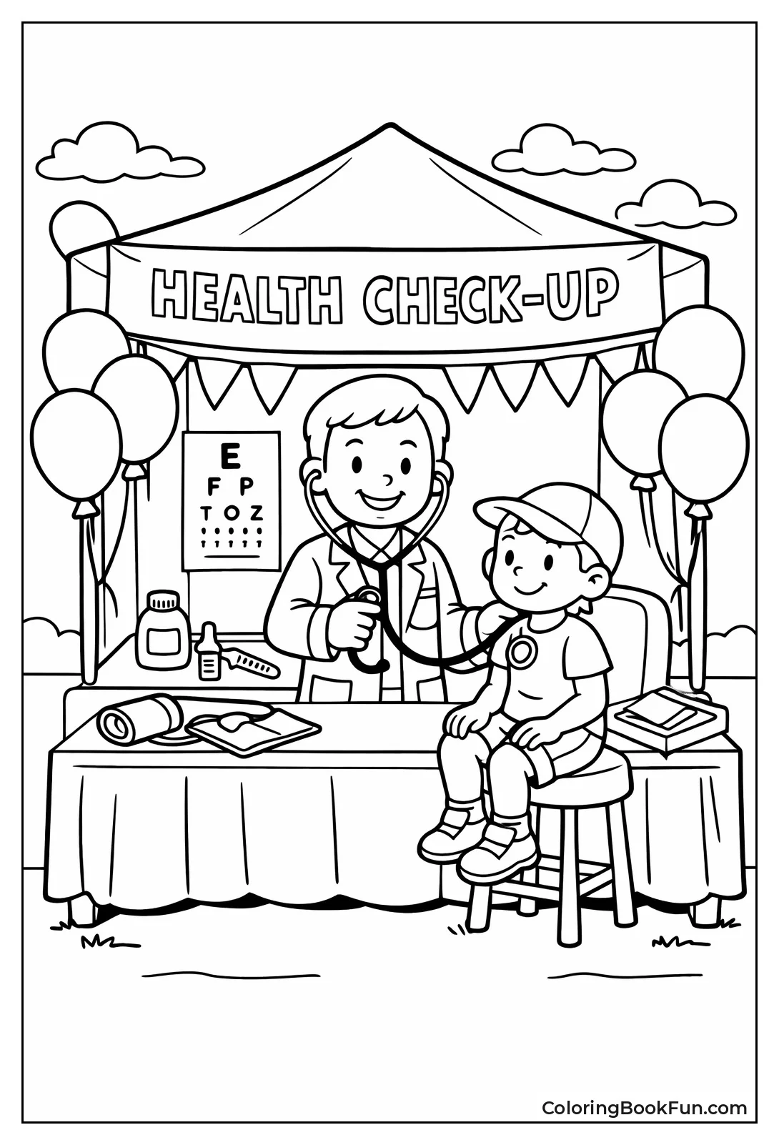 Doctor at Health Fair