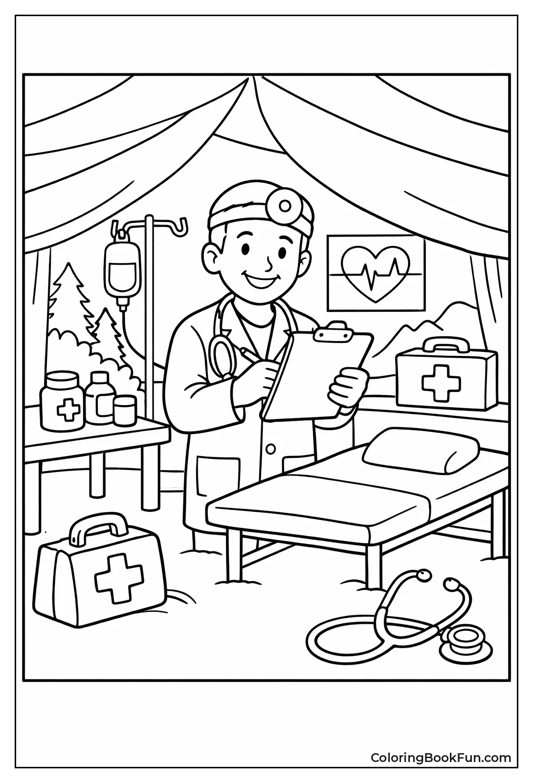 Field Doctor in Tent