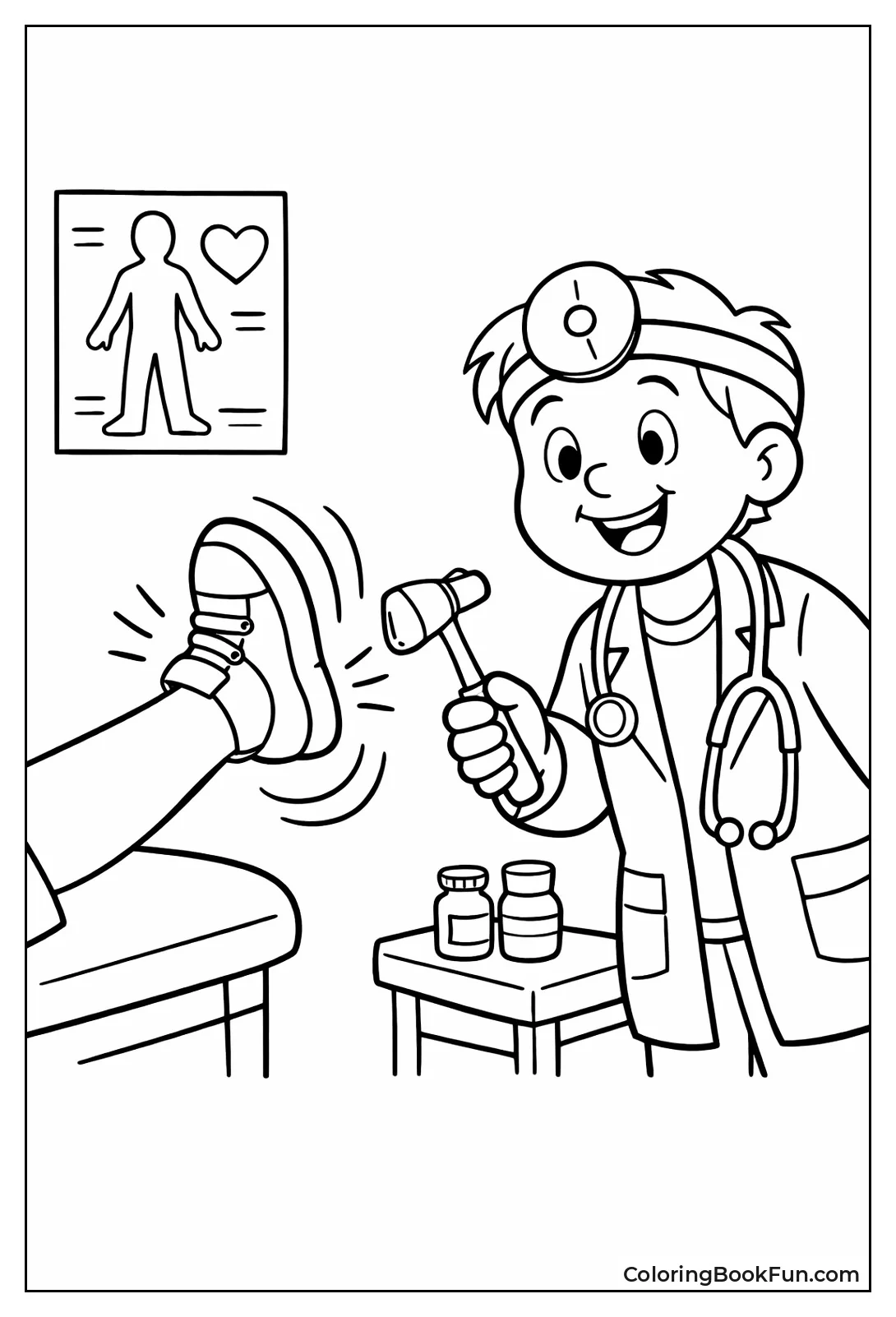 Leg Kicking Reflex Test