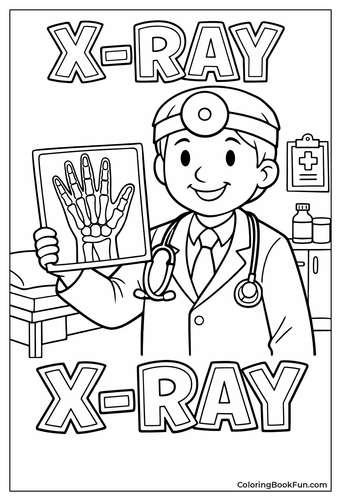 Doctor Holding X-Ray