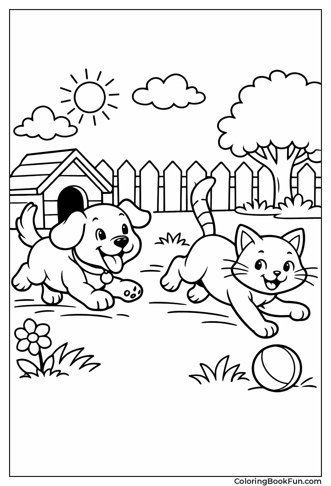 Dog Chases Friendly Cat