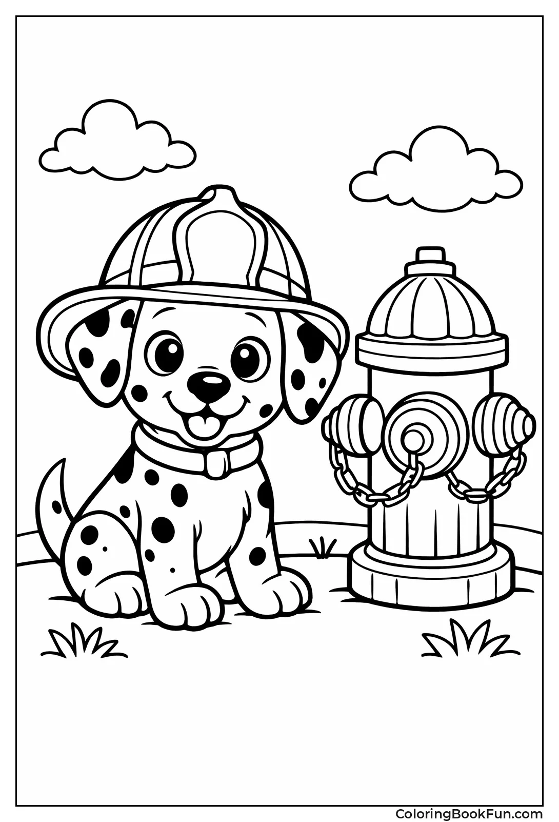 Firefighter Dalmatian Puppy