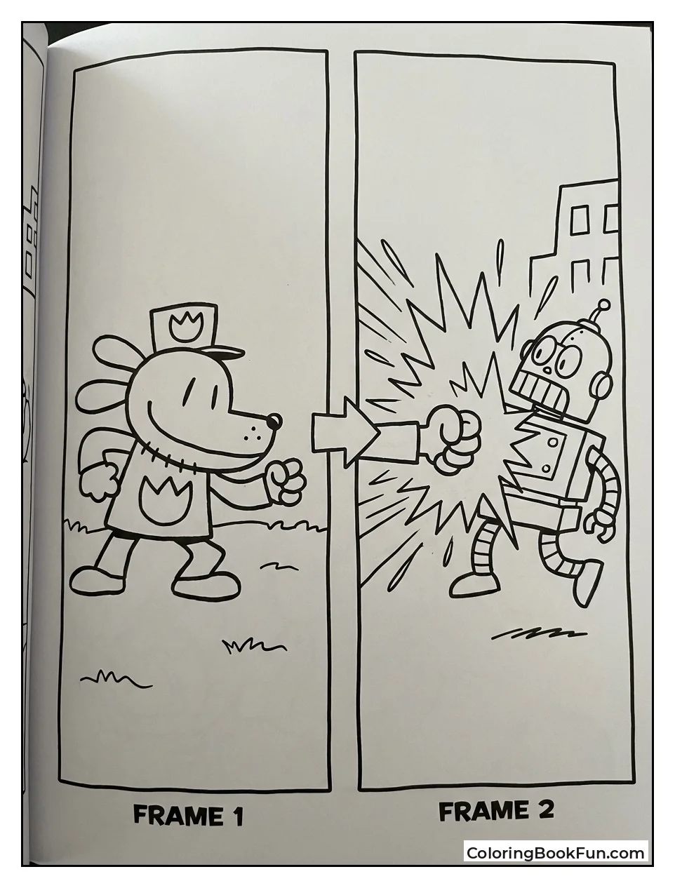 Dog Man Punches Fast Robot