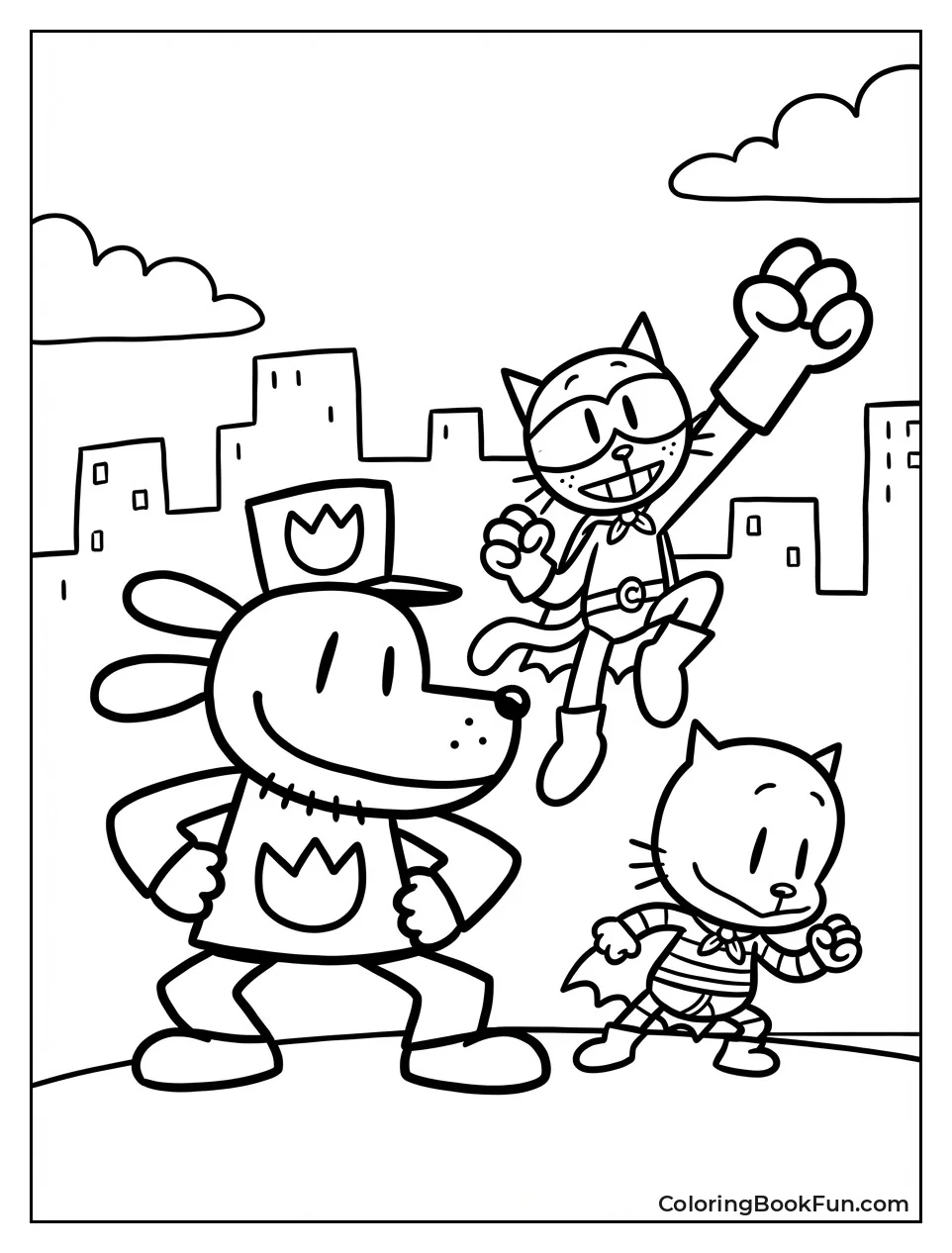 Heroes Stand Ready for Action