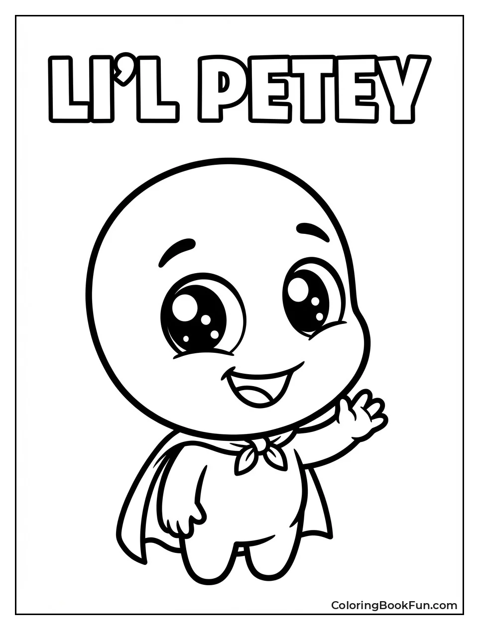 Li'l Petey Waves Happily