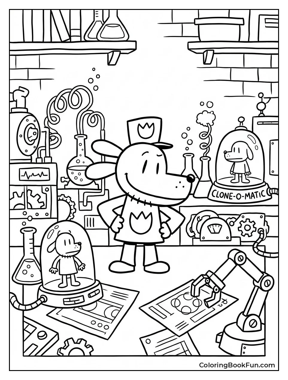 Petey Tinkers in Lab