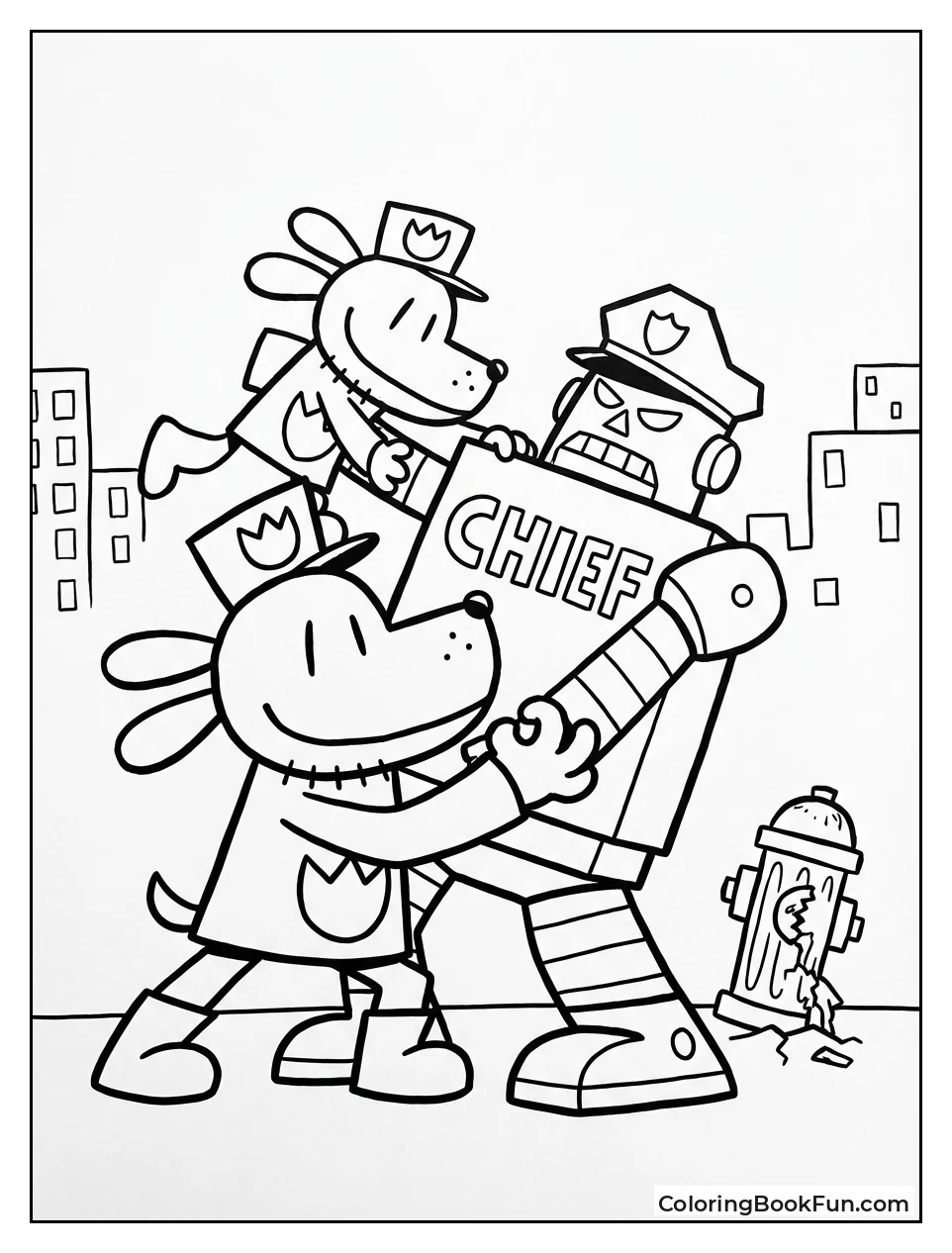 Dog Man Wrestles Robo-Chief