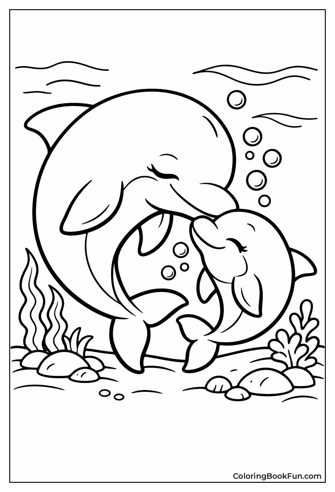 Mother Nuzzling Baby Calf