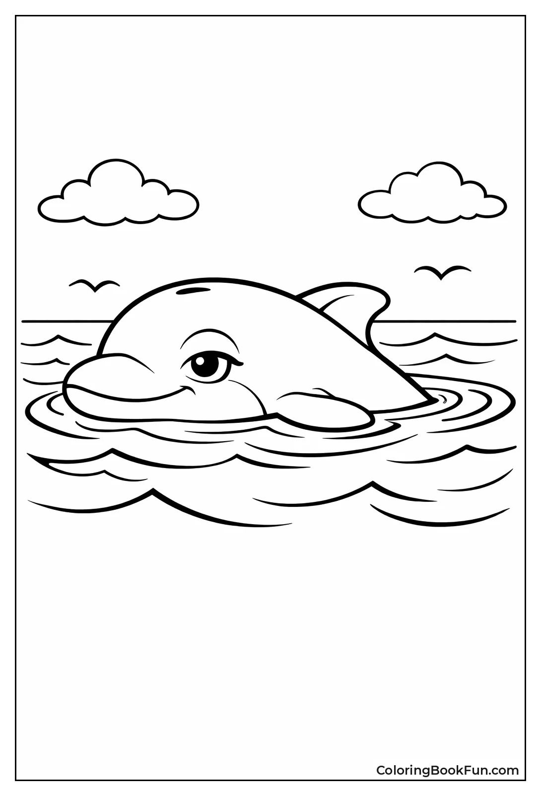 Dolphin Resting One Eye Open