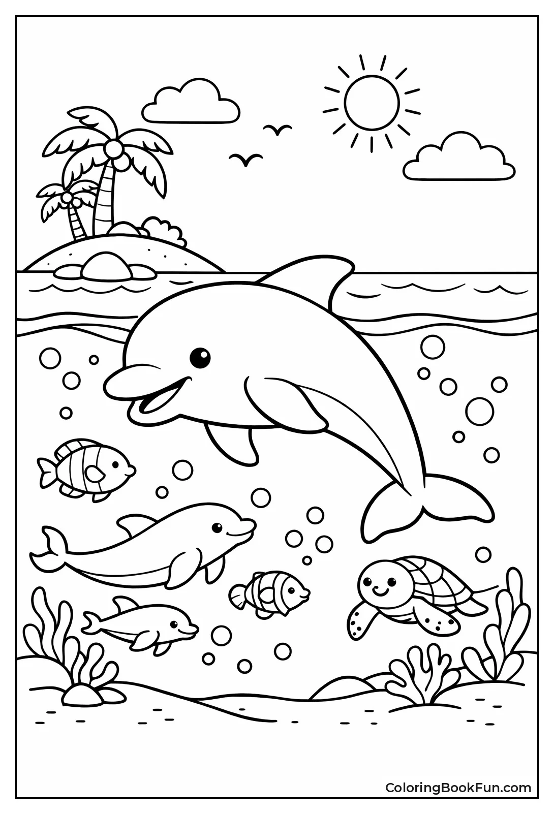 Split View Island Dolphin