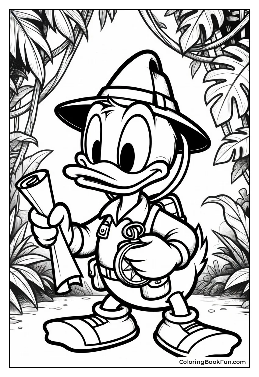 Donald Reading Treasure Map