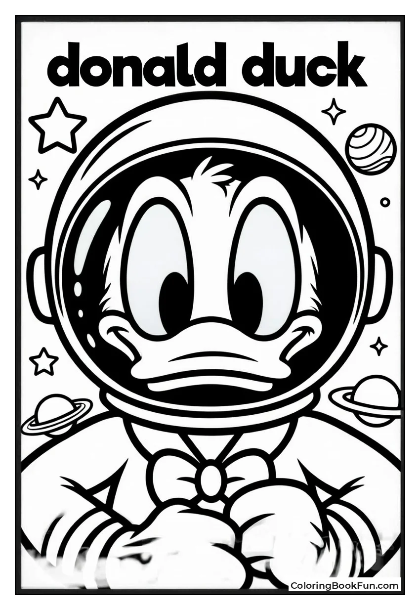 Astronaut Donald Floating Space