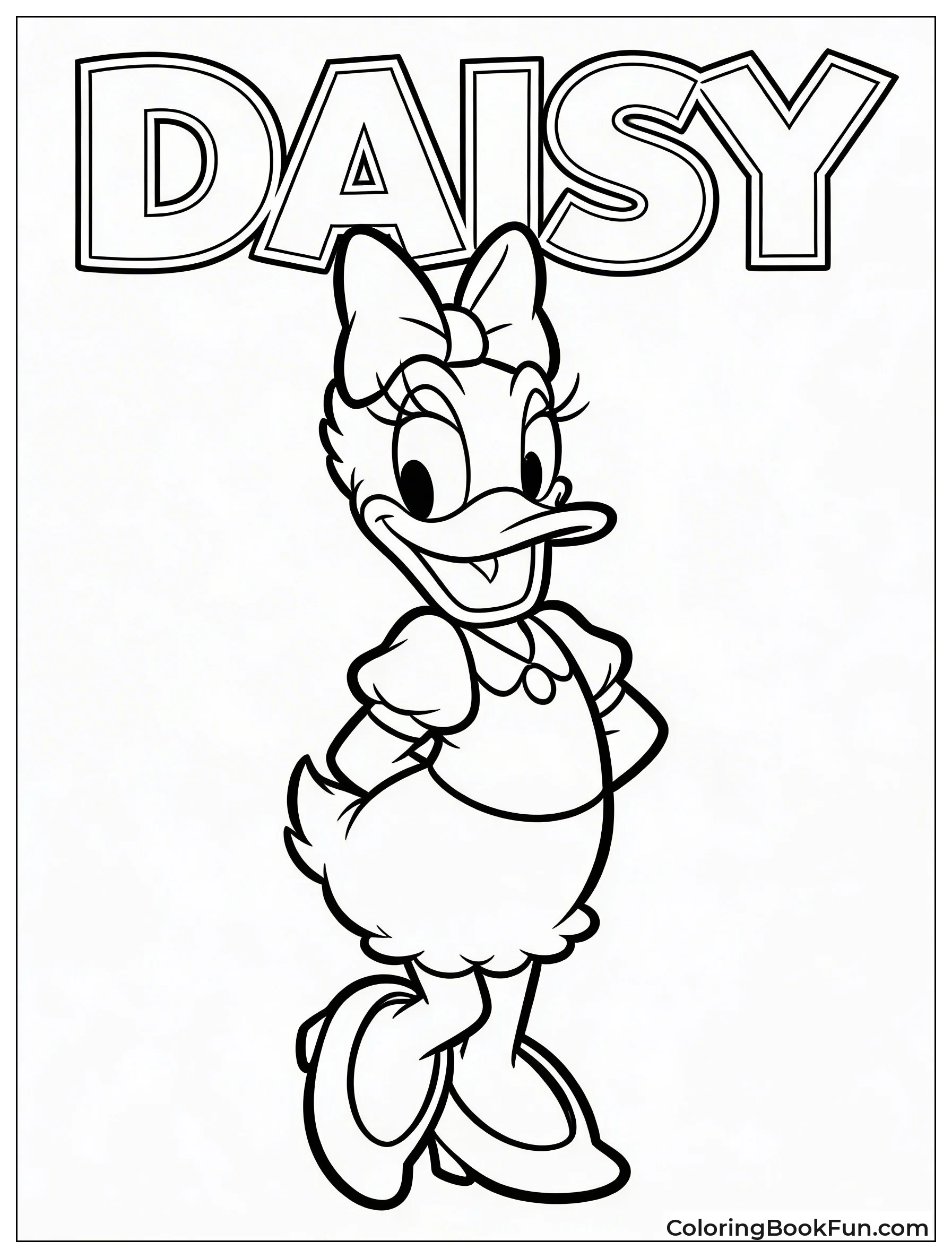 Sweet Daisy Duck Portrait
