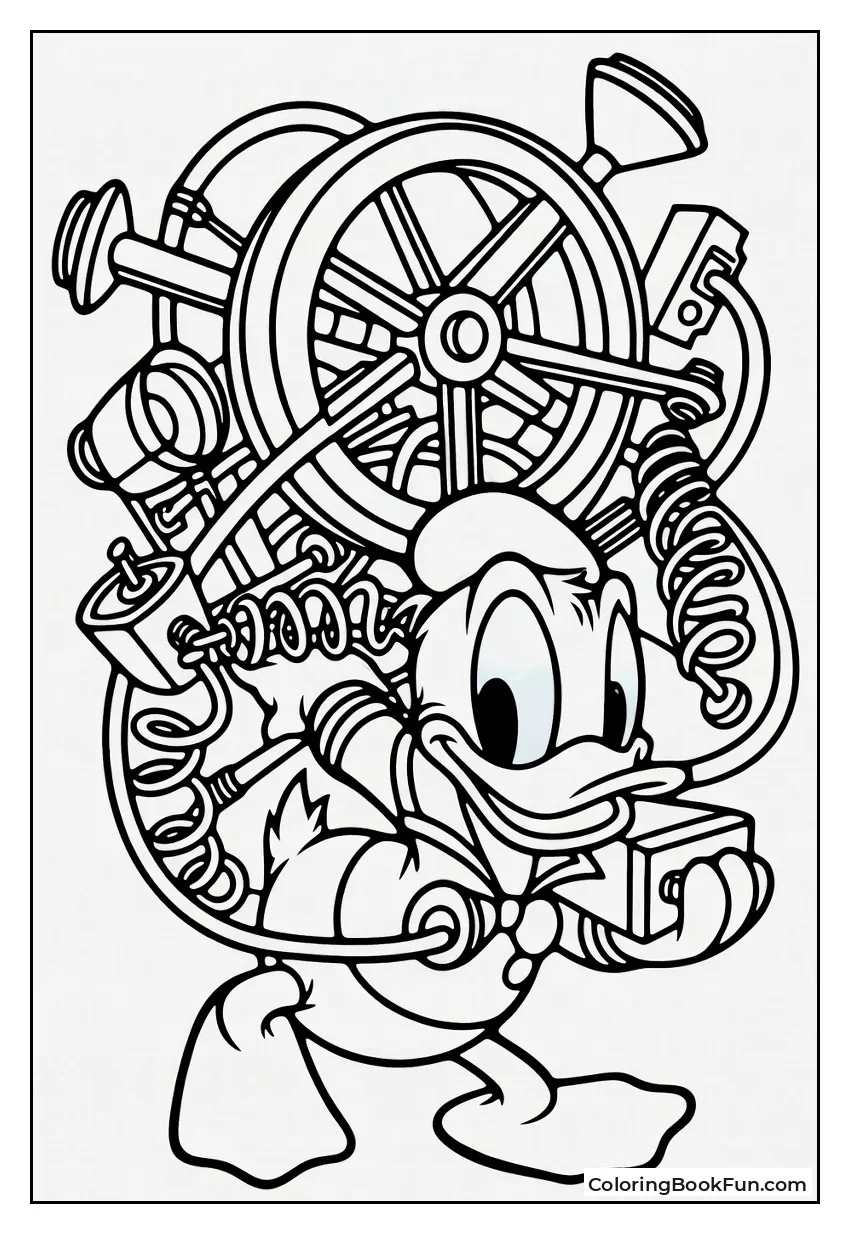 Donald Tangled in Invention