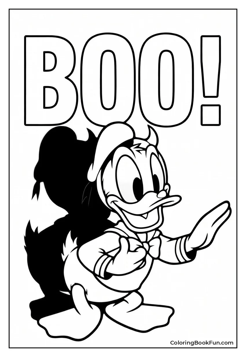 Scared Donald Devil Costume