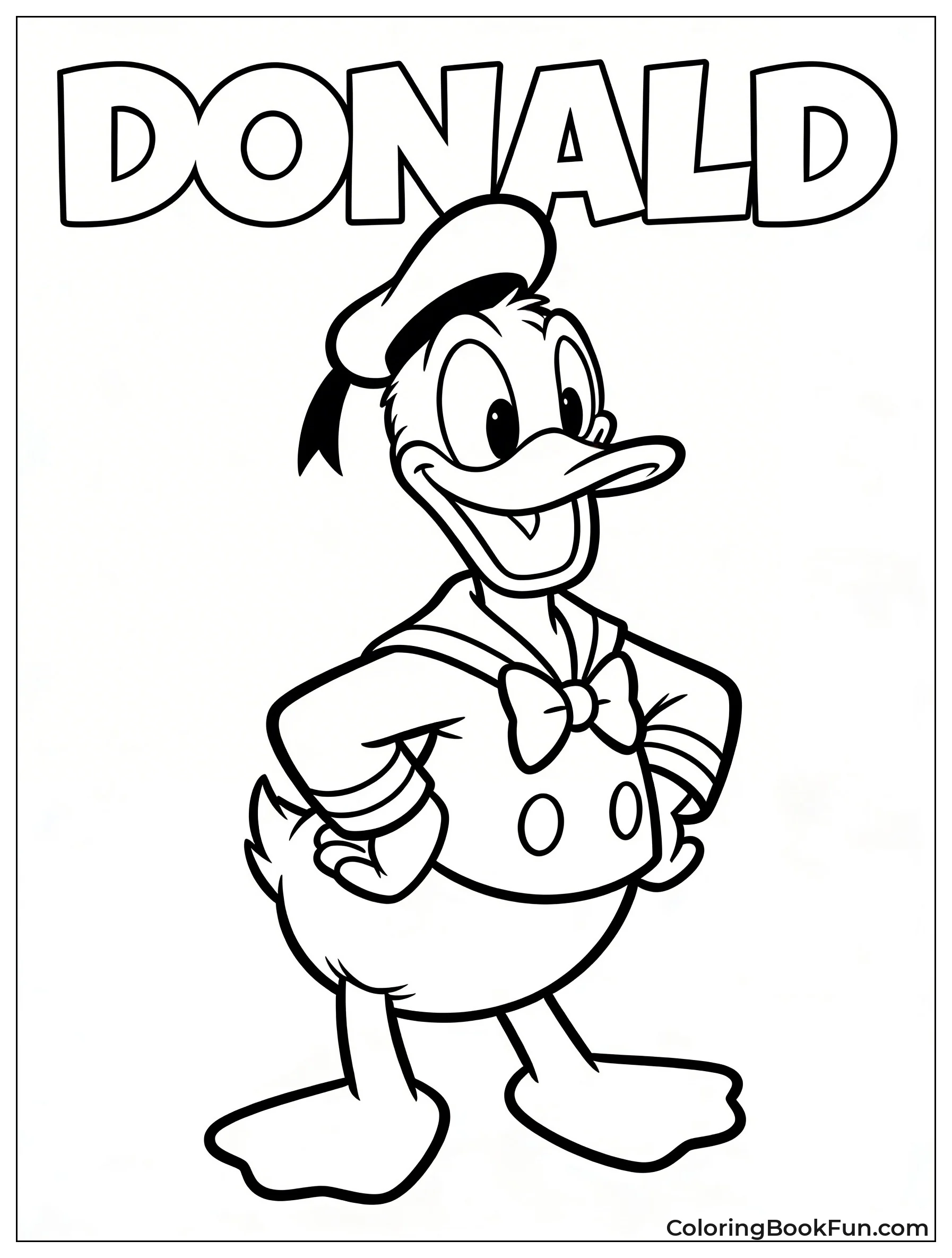 Proud Sailor Donald Smiling