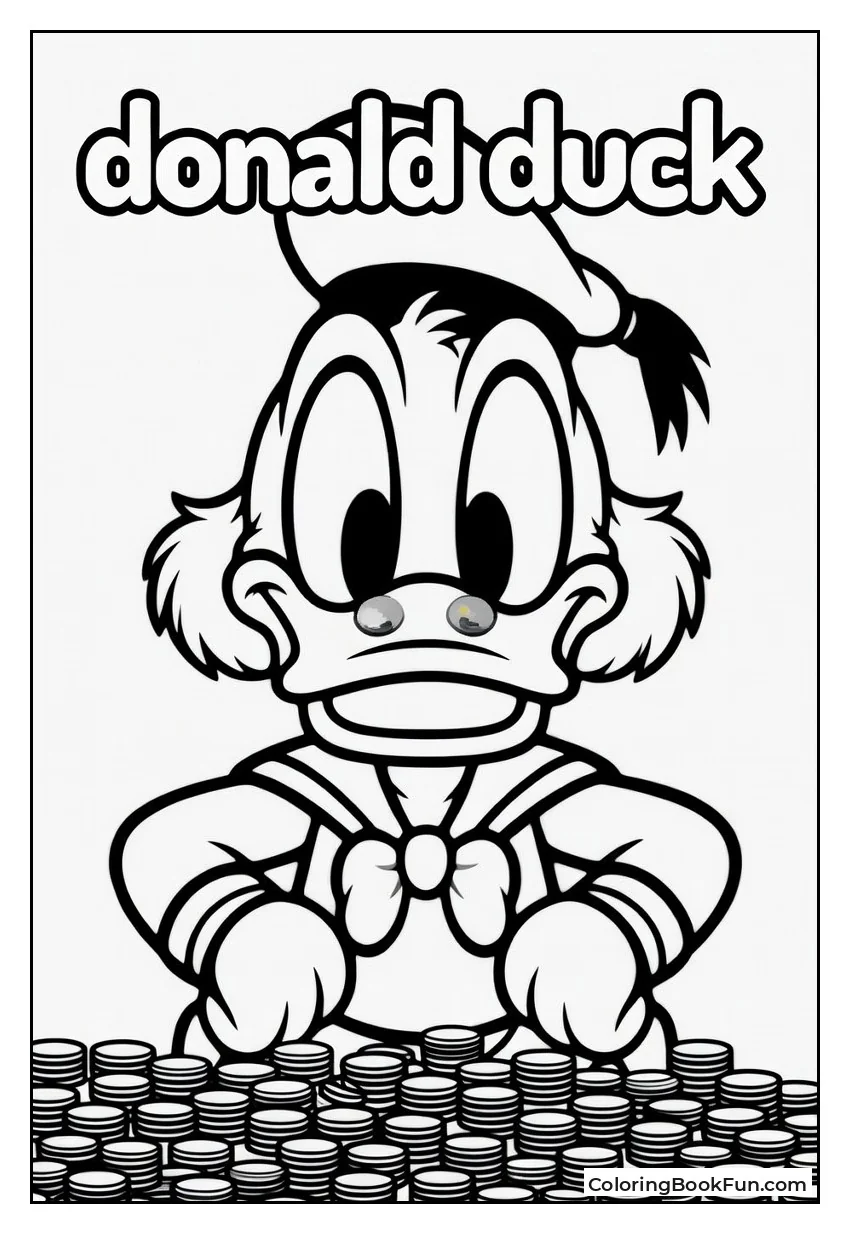 Donald Diving in Money