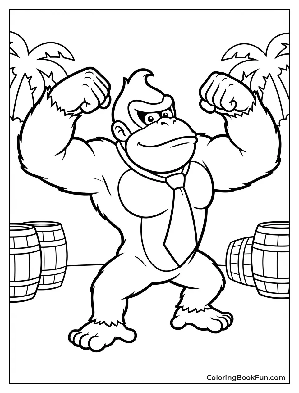 Chunky Kong Flexes Big Muscles