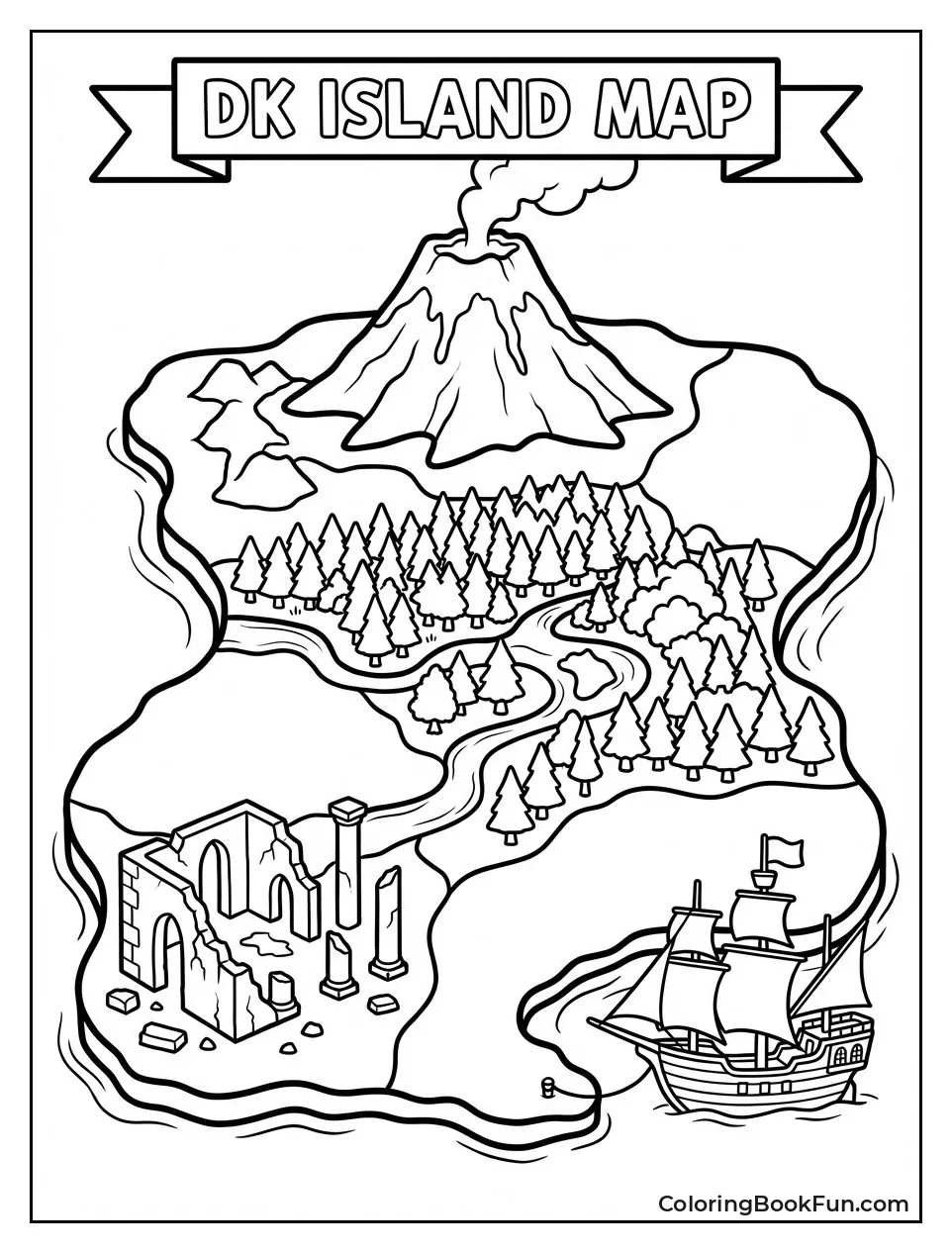 DK Island Map Overhead