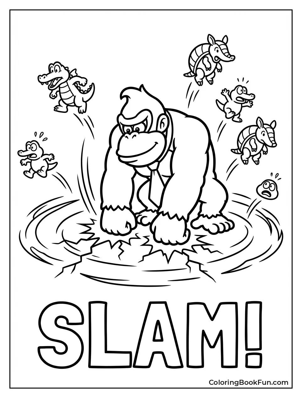 Donkey Kong Ground Pounds Hard