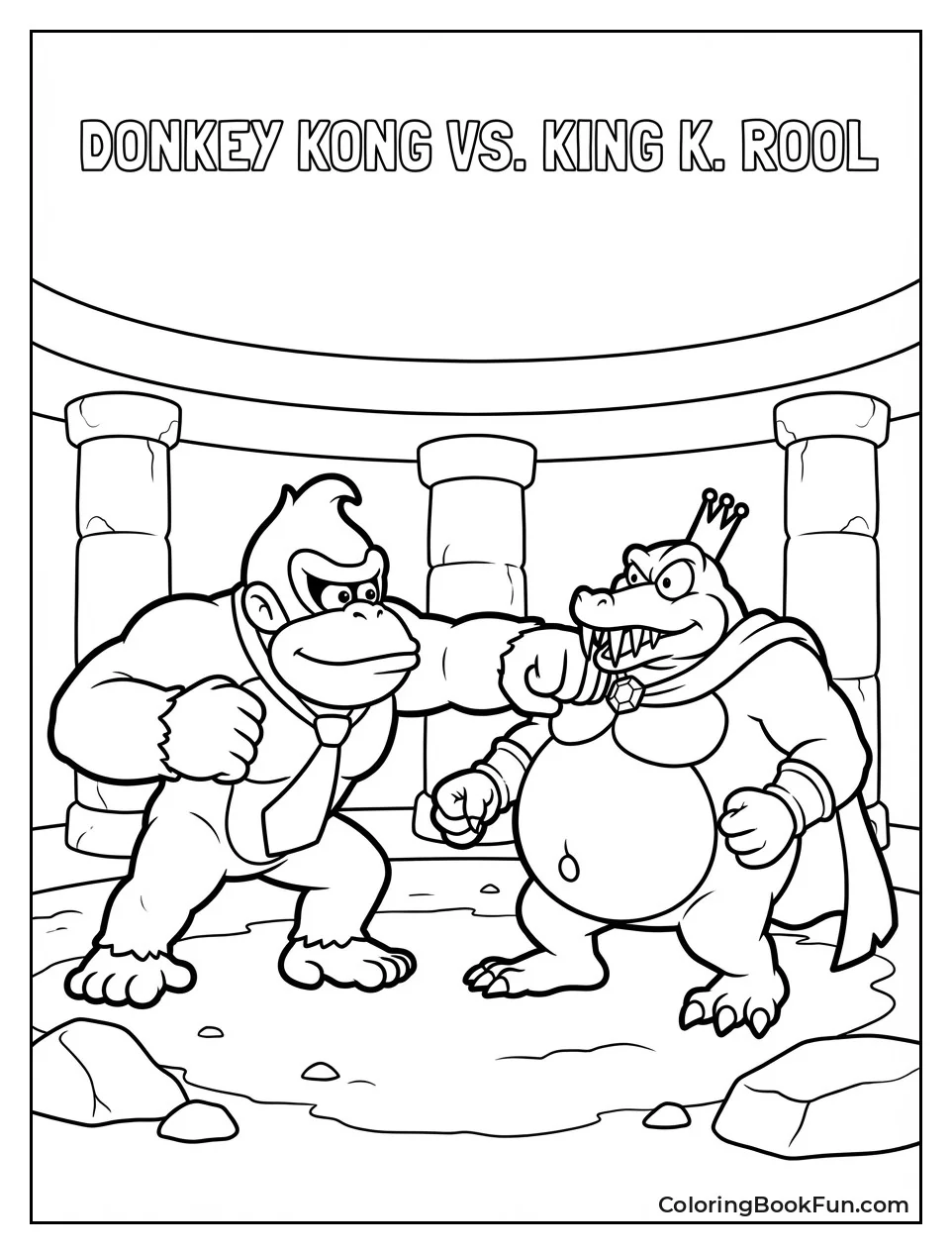 Donkey Kong Punches King K Rool