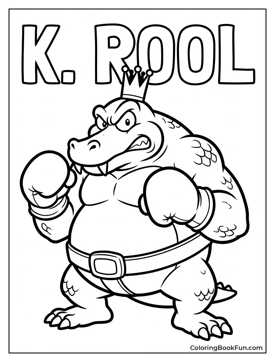 King K Rool Glares Angrily