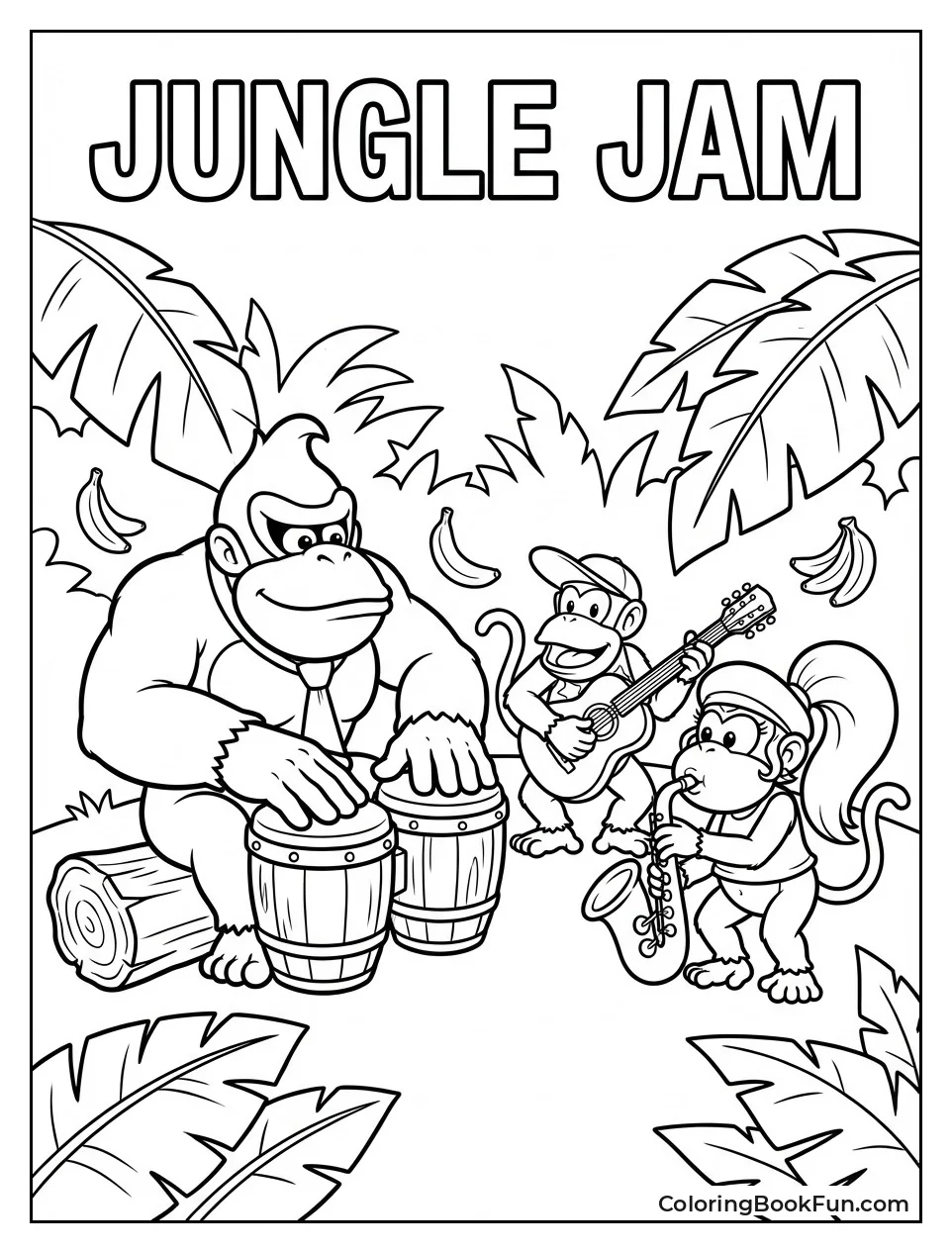 Donkey Kong Plays Bongo Drums