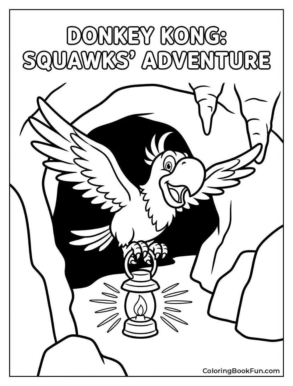 Squawks Flies Holding Lantern