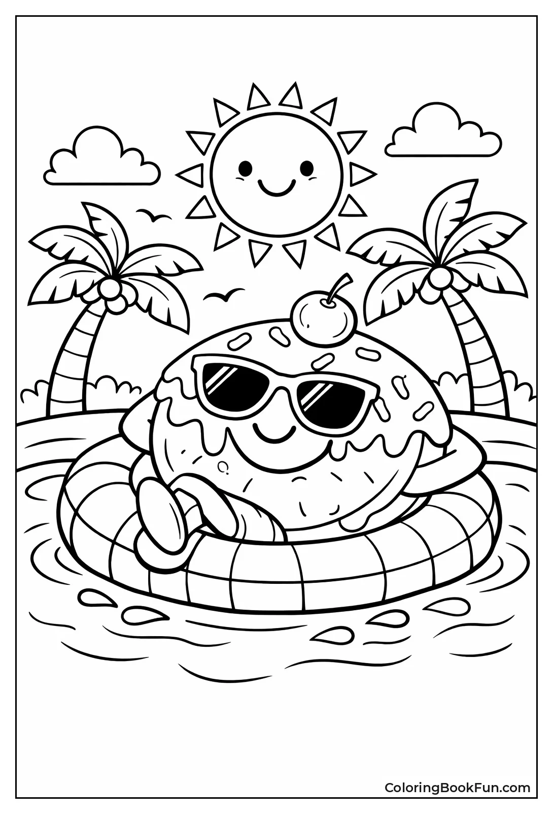 Pool Floaty Beach Donut