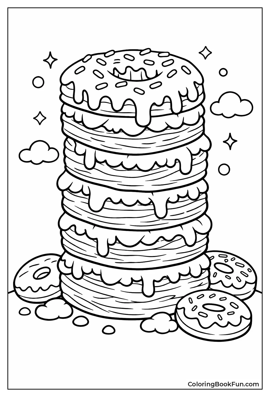 Layered Cronut Glaze Stack