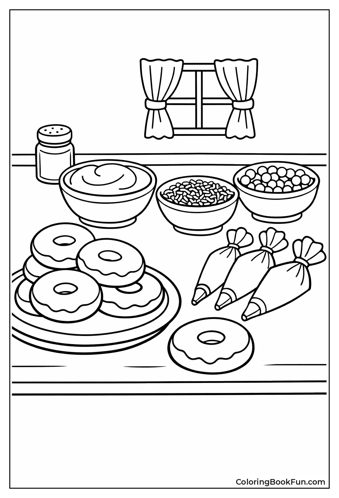 Decorating Table with Sprinkles