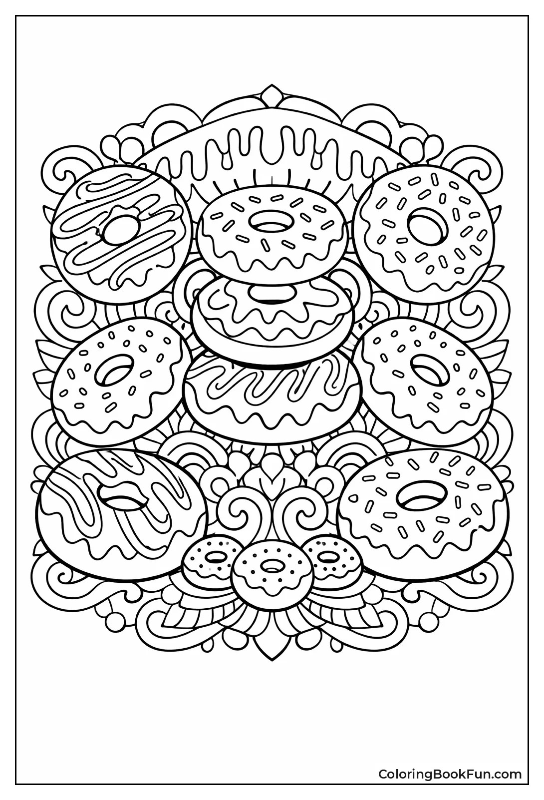 Symmetrical Donut Mandala