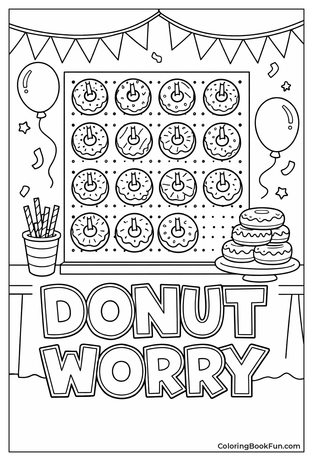 Hanging Donut Party Wall