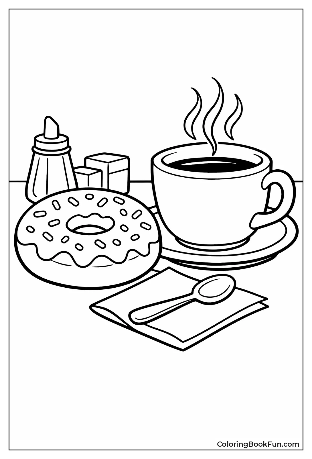 Donut Beside Coffee Mug