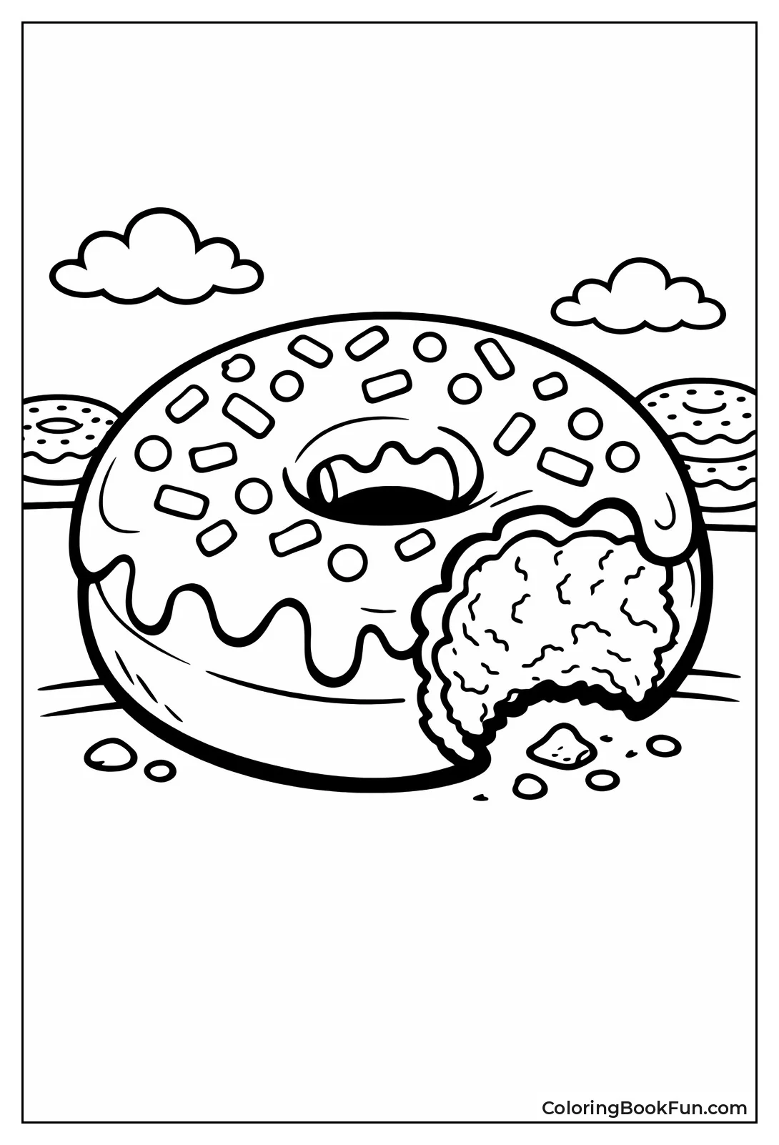 Donut with Huge Bite