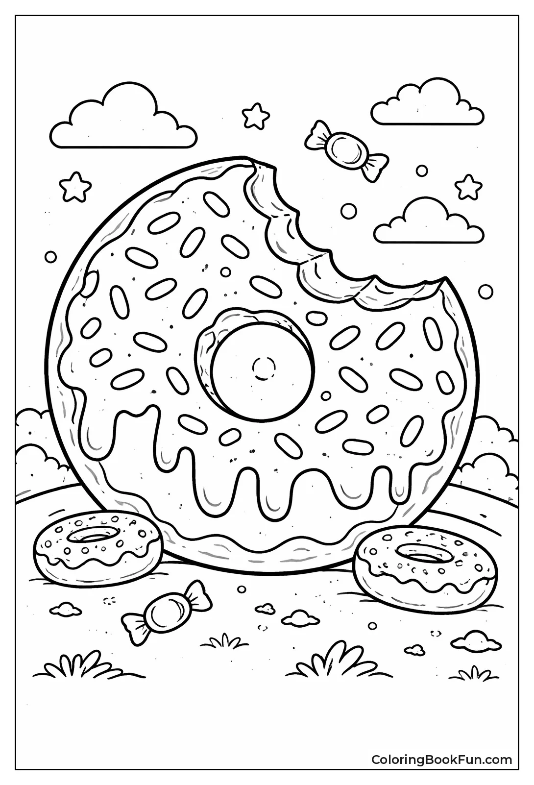 Giant Oversized Donut Slice