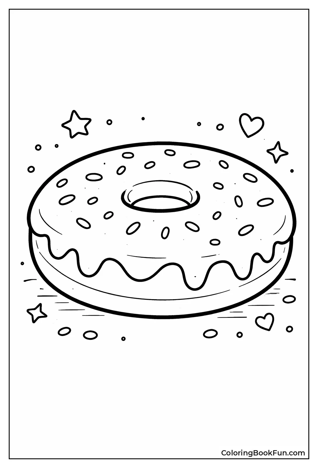 Shiny Glazed Ring Donut