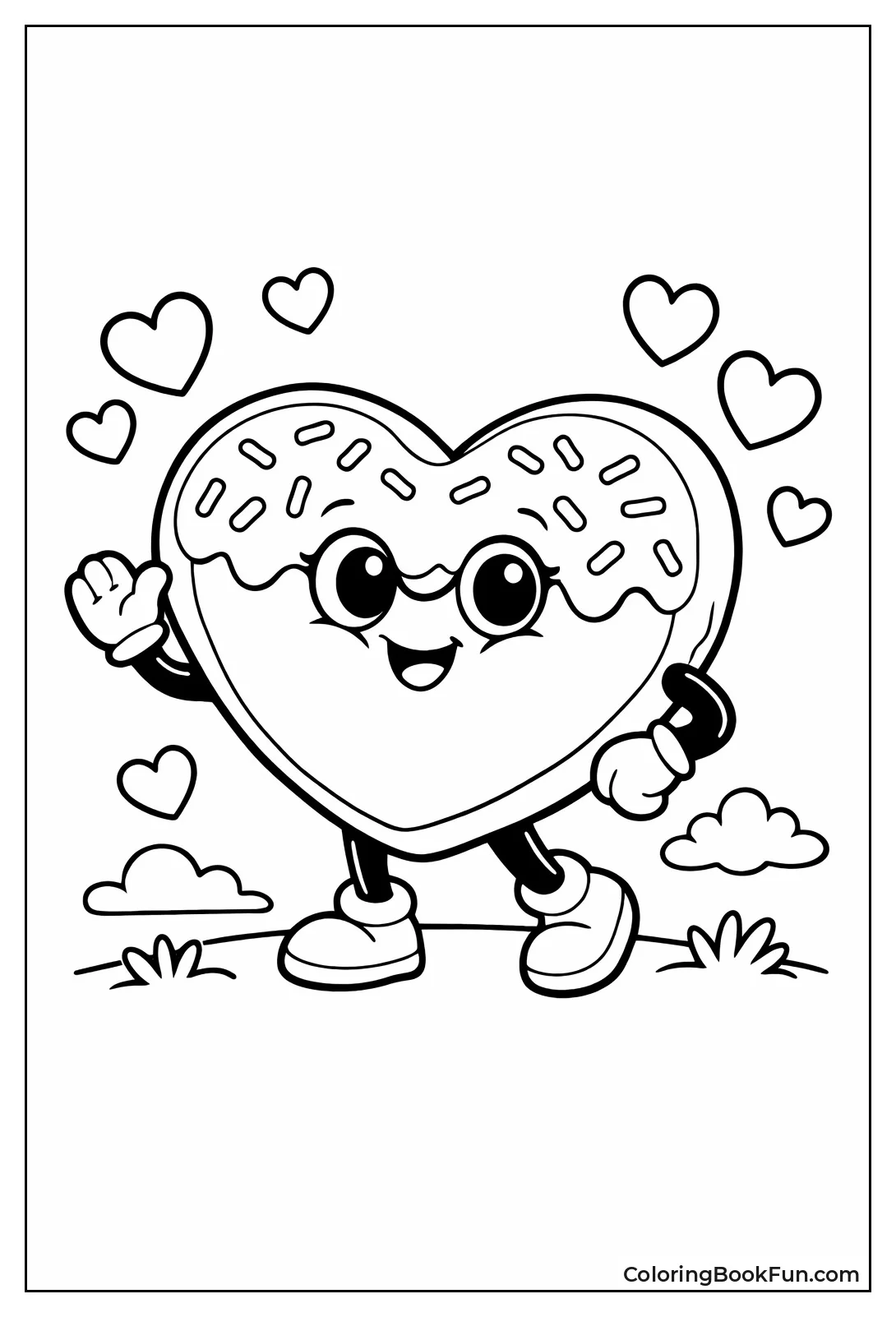 Heart Donut with Arms