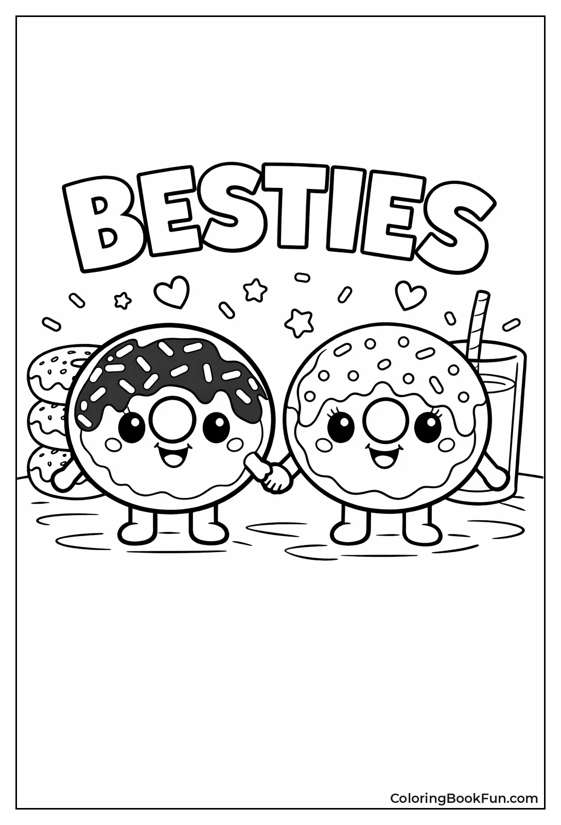 Kawaii Donut Best Friends