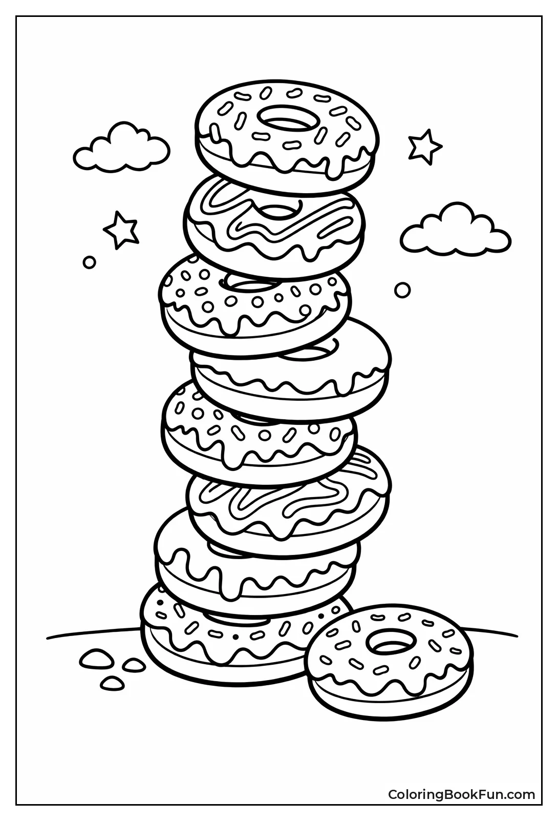 Wobbly Leaning Donut Tower