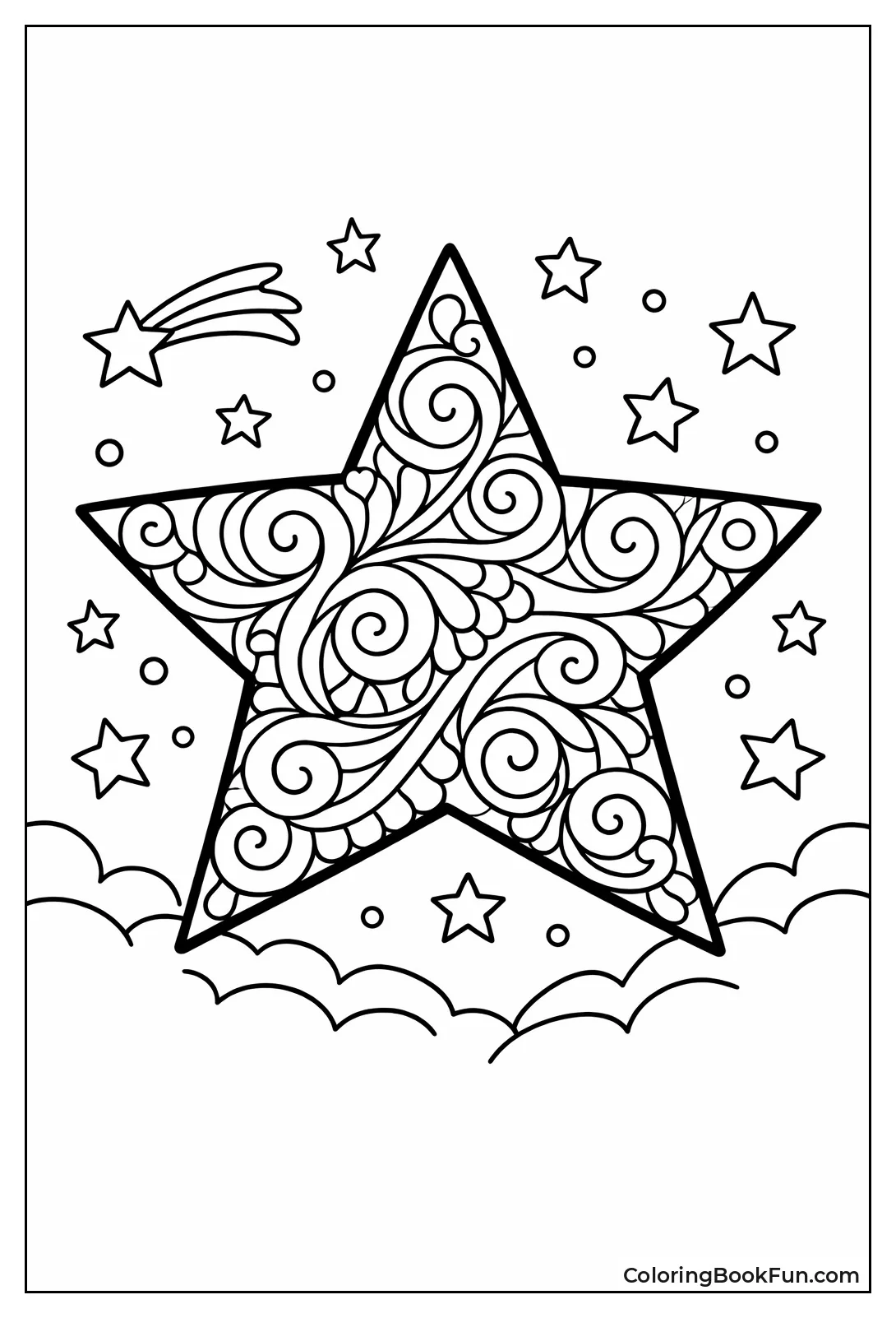 Swirly Doodle Star