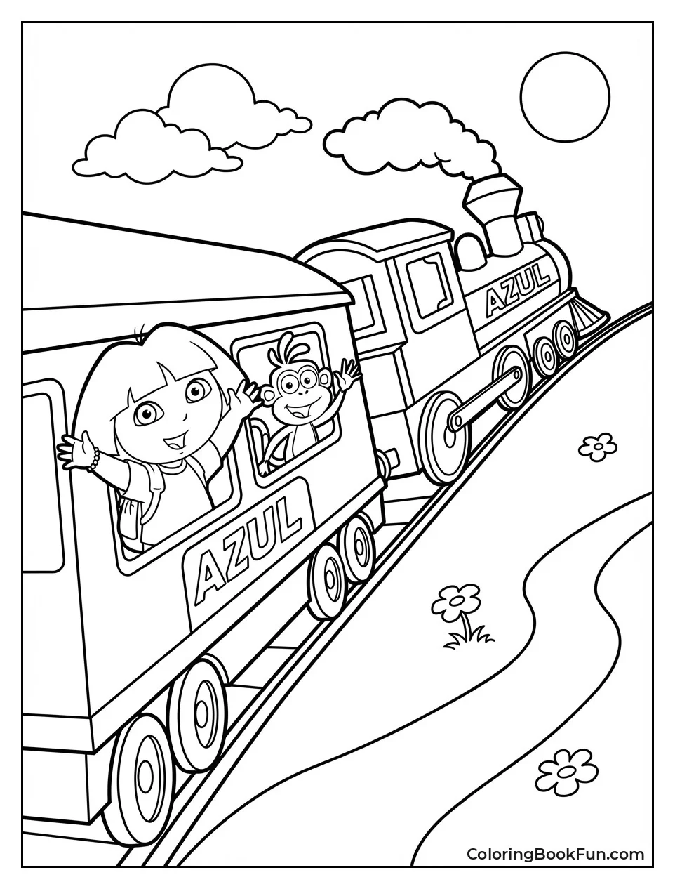 Azul Train Chugs Uphill